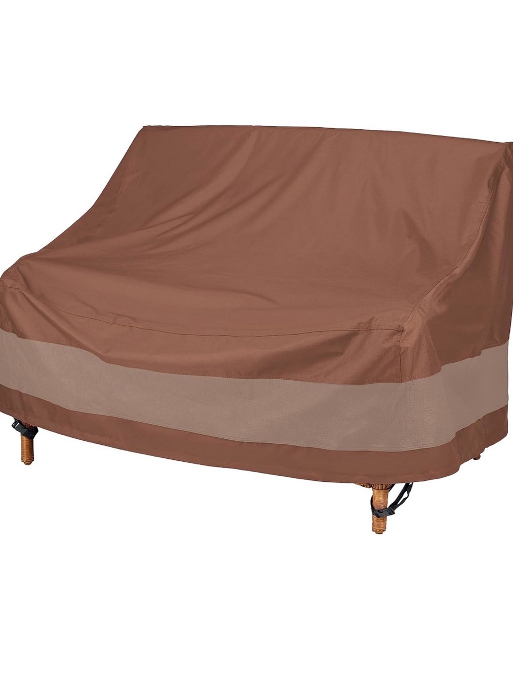Duckcovers 62in Brown Patio Loveseat Cover
